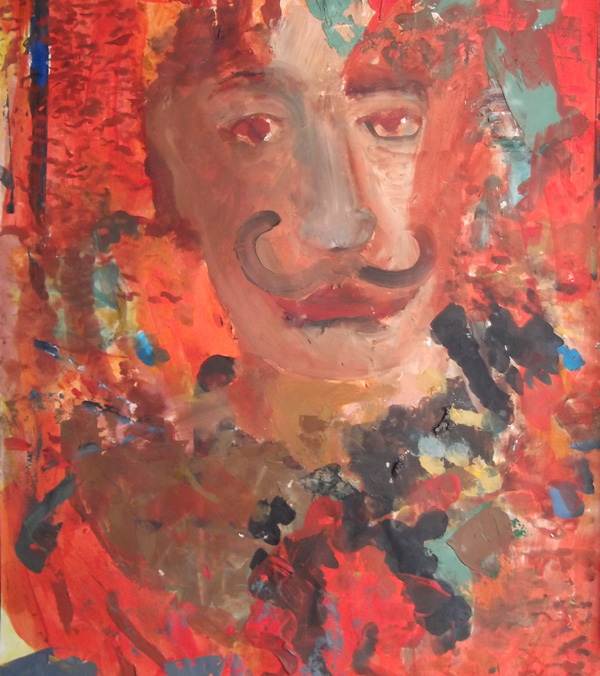 Mann mit Moustache